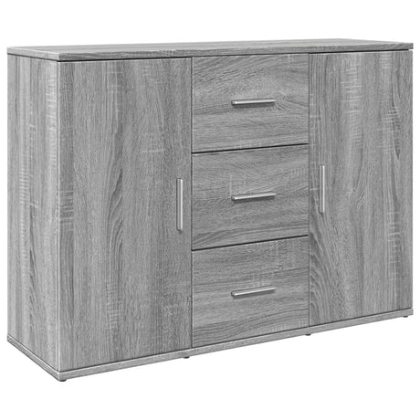 Sideboard Grey Sonoma 90.5X29.5X65 Cm Engineered Wood