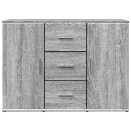 Sideboard Grey Sonoma 90.5X29.5X65 Cm Engineered Wood