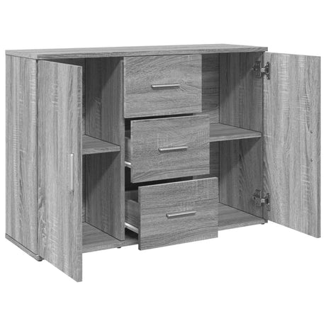 Sideboard Grey Sonoma 90.5X29.5X65 Cm Engineered Wood