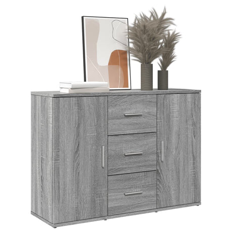 Sideboard Grey Sonoma 90.5X29.5X65 Cm Engineered Wood