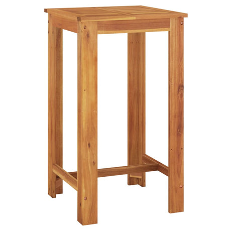 3 Piece Garden Bar Set Solid Wood Acacia And Poly Rattan
