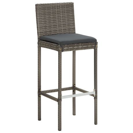 3 Piece Garden Bar Set Solid Wood Acacia And Poly Rattan