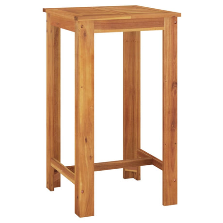 3 Piece Garden Bar Set Solid Wood Acacia And Poly Rattan
