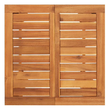 3 Piece Garden Bar Set Solid Wood Acacia And Poly Rattan