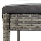 3 Piece Garden Bar Set Solid Wood Acacia And Poly Rattan