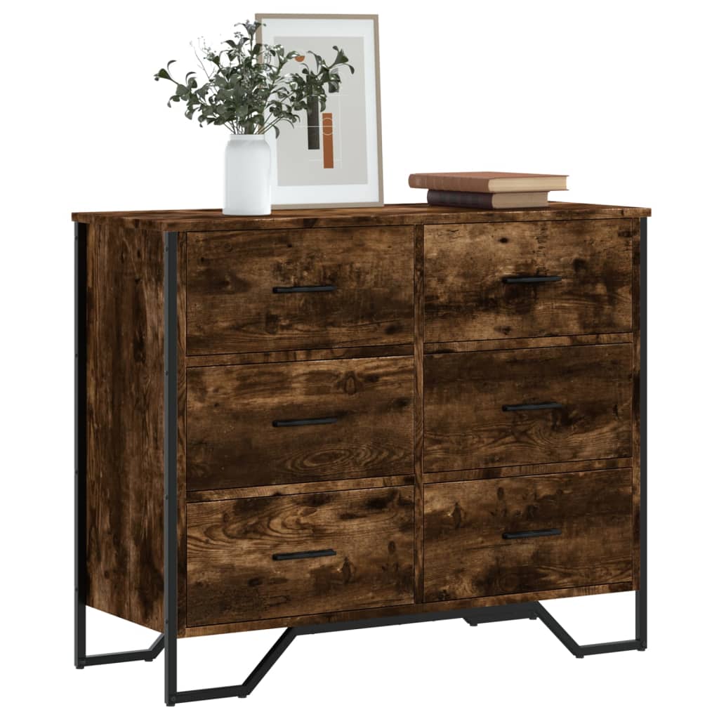 Chest Of Drawers 91X35.5X74.5 Cm Engineered Wood