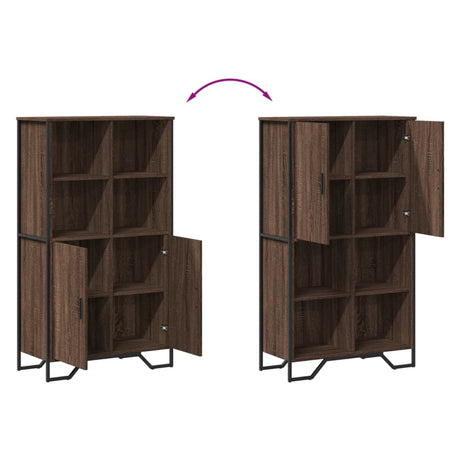 Highboard 79.5X35.5X137.5 Cm Engineered Wood