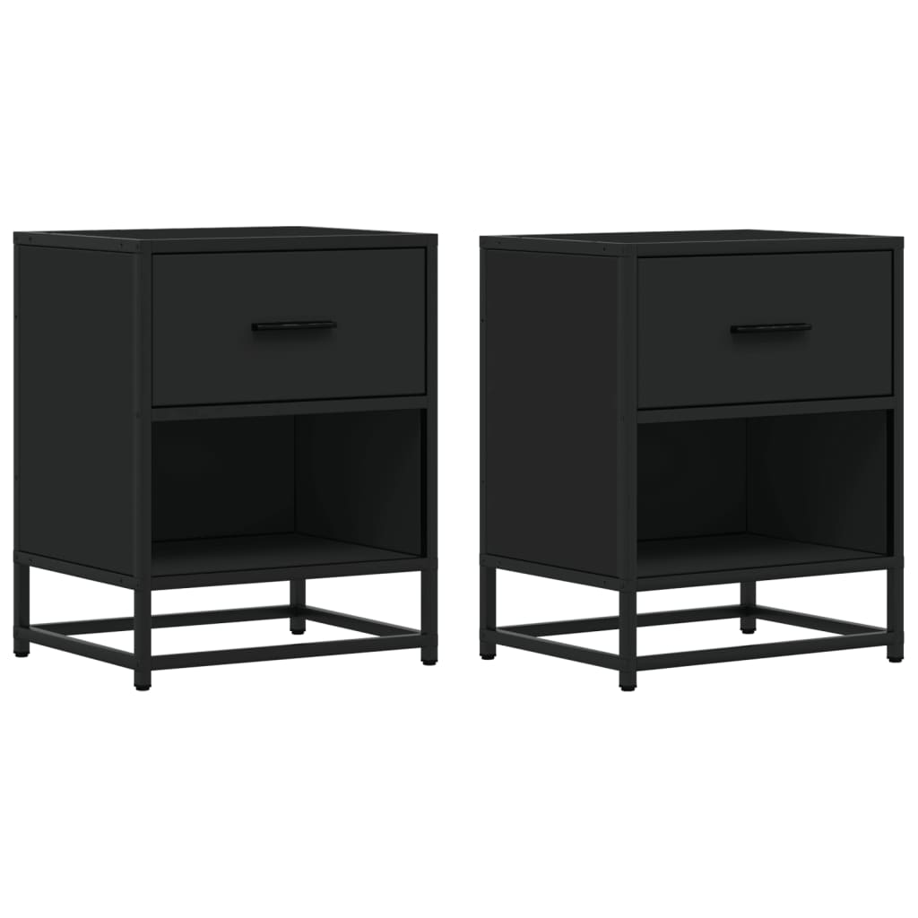 Bedside Cabinets 2 Pcs 40X31X50 Cm Engineered Wood