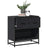 Bedside Cabinet 60X31X60 Cm Engineered Wood And Metal