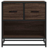 Bedside Cabinet 60X31X60 Cm Engineered Wood And Metal