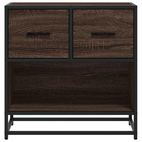 Bedside Cabinet 60X31X60 Cm Engineered Wood And Metal