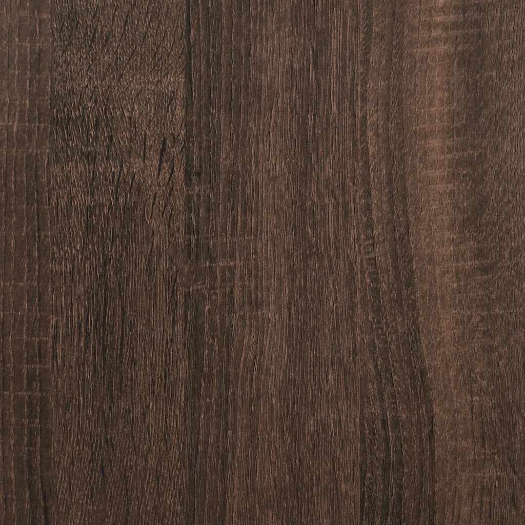 Bedside Cabinet 60X31X60 Cm Engineered Wood And Metal