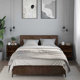 Bedside Cabinets 2 Pcs 40X31X50 Cm Engineered Wood And Metal