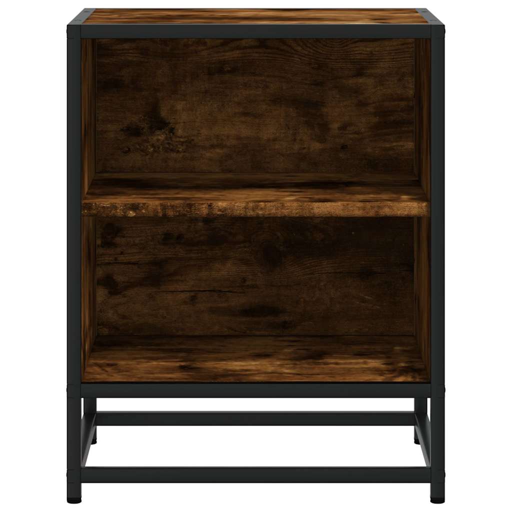 Bedside Cabinets 2 Pcs 40X31X50 Cm Engineered Wood And Metal