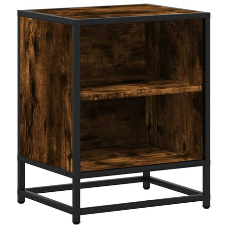 Bedside Cabinets 2 Pcs 40X31X50 Cm Engineered Wood And Metal