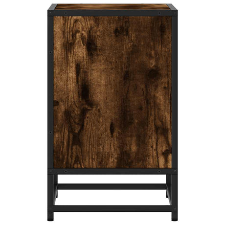 Bedside Cabinets 2 Pcs 40X31X50 Cm Engineered Wood And Metal