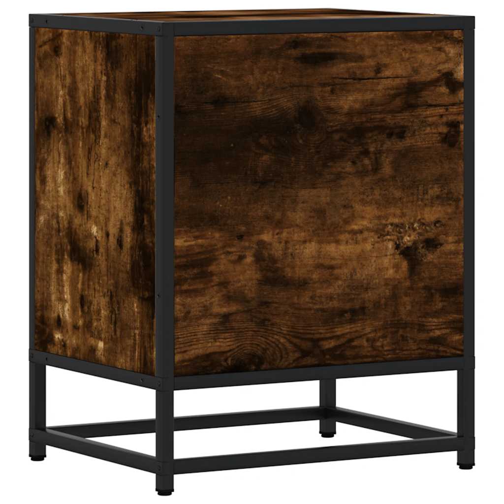 Bedside Cabinets 2 Pcs 40X31X50 Cm Engineered Wood And Metal