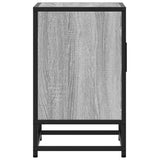 Bedside Cabinet 40X31X50 Cm Engineered Wood And Metal