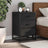 Bedside Cabinet 40X34.5X60 Cm Engineered Wood And Metal