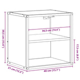Wall-Mounted Bedside Cabinet 40X31X39.5 Cm