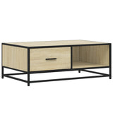 Coffee Table 90X57X35 Cm Engineered Wood And Metal