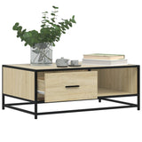 Coffee Table 90X57X35 Cm Engineered Wood And Metal