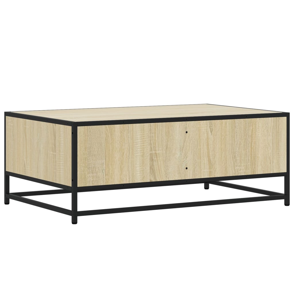 Coffee Table 90X57X35 Cm Engineered Wood And Metal