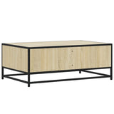 Coffee Table 90X57X35 Cm Engineered Wood And Metal