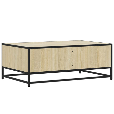 Coffee Table 90X57X35 Cm Engineered Wood And Metal