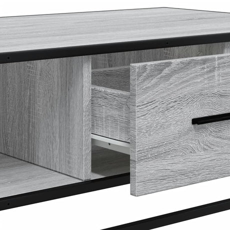 Coffee Table 100X57X35 Cm Engineered Wood And Metal