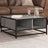Coffee Table Brown Oak Engineered Wood And Metal
