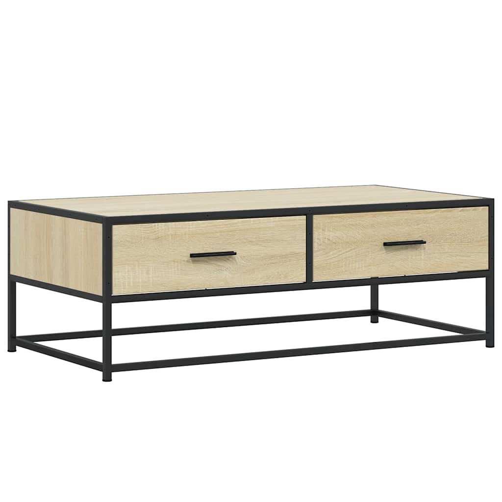 Coffee Table 100X50X35 Cm Engineered Wood And Metal