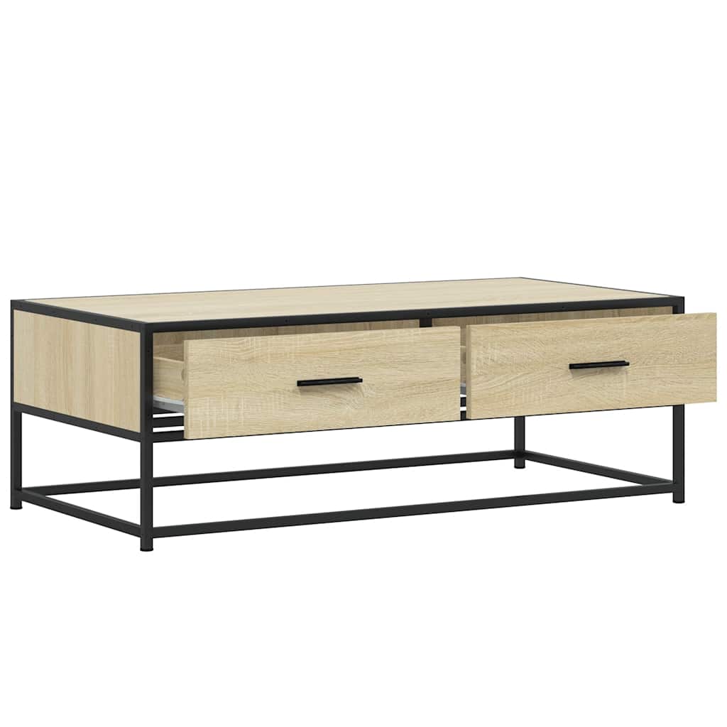 Coffee Table 100X50X35 Cm Engineered Wood And Metal
