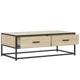 Coffee Table 100X50X35 Cm Engineered Wood And Metal