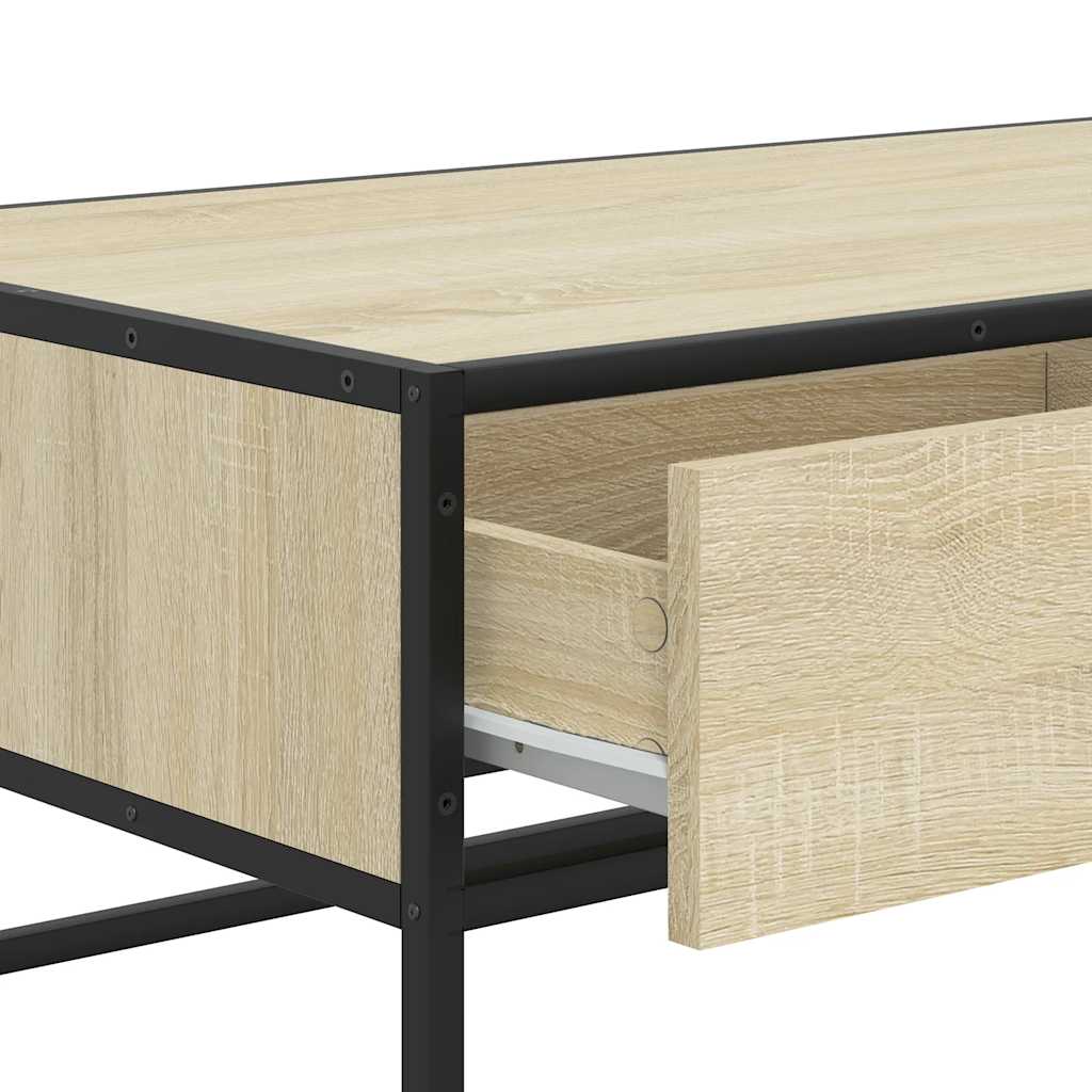 Coffee Table 100X50X35 Cm Engineered Wood And Metal