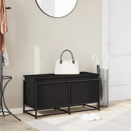 Storage Box With Lid Engineered Wood