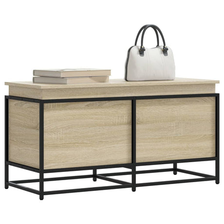 Storage Box With Lid Engineered Wood