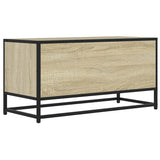 Tv Cabinet 80X34.5X40 Cm Engineered Wood And Metal