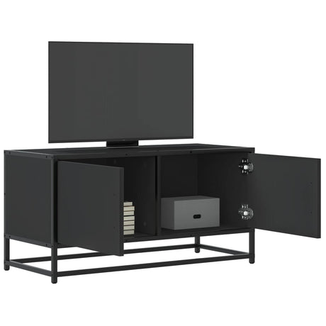 Tv Cabinet 80X34.5X40 Cm Engineered Wood And Metal