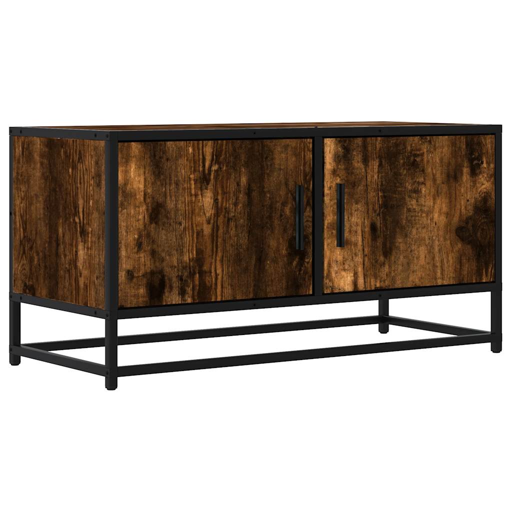 Tv Cabinet 80X34.5X40 Cm Engineered Wood And Metal