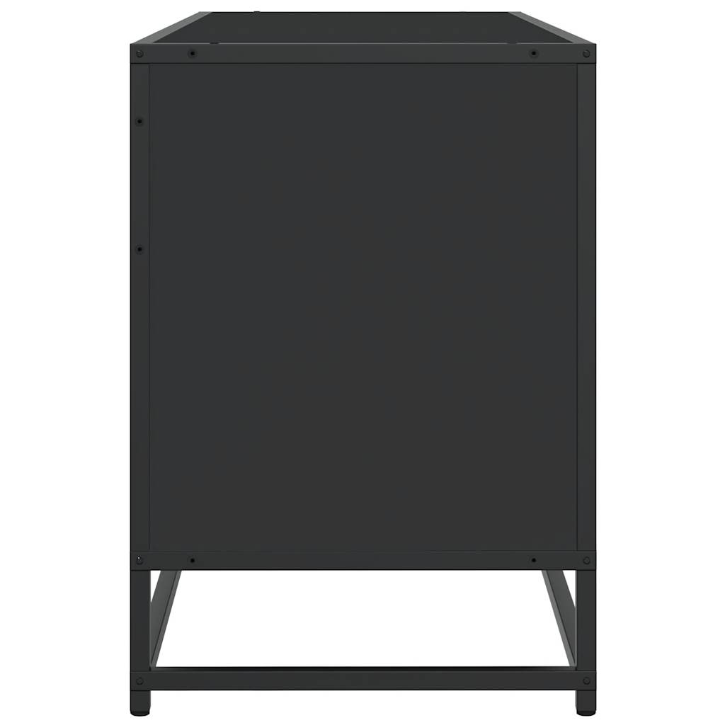 Tv Cabinet 100X35X50 Cm Engineered Wood And Metal