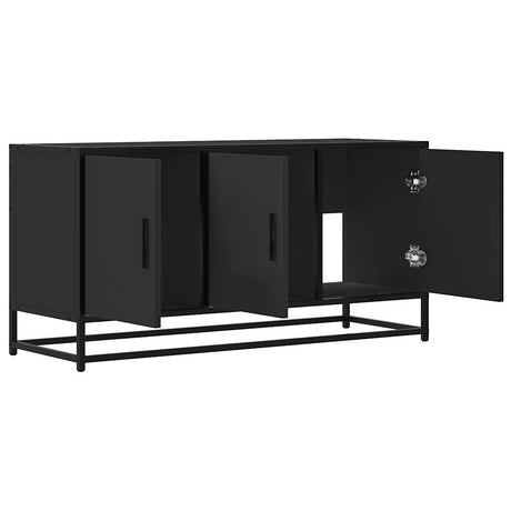 Tv Cabinet 100X35X50 Cm Engineered Wood And Metal