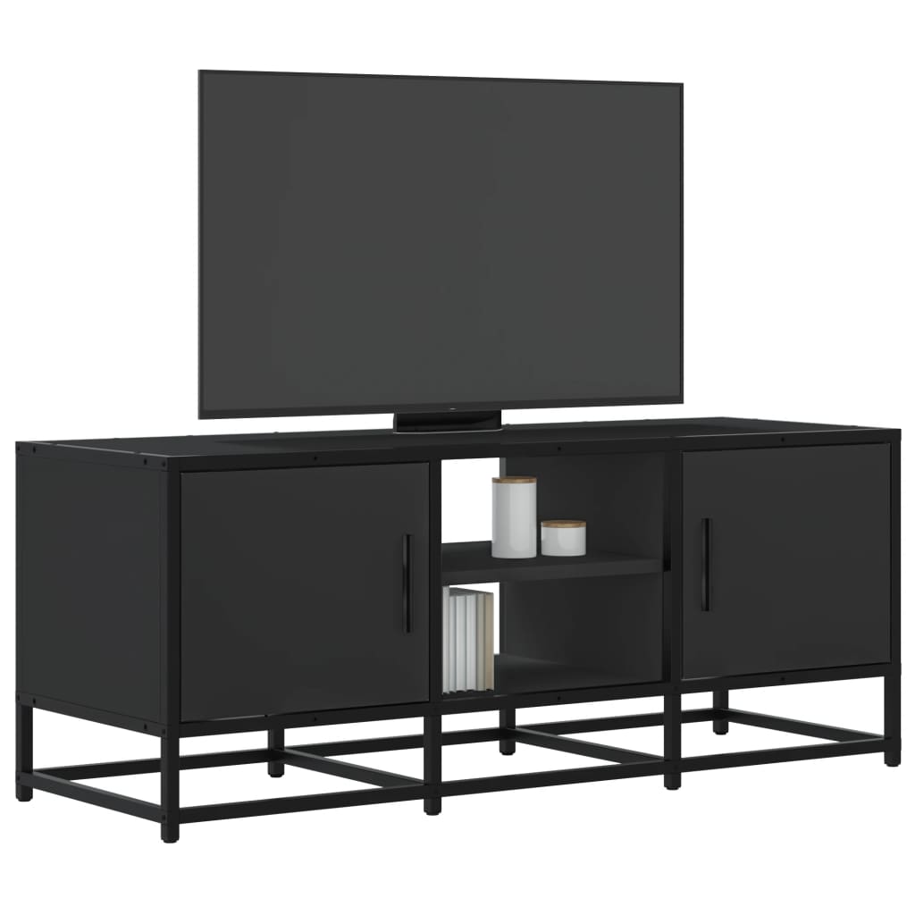Tv Cabinet 100X35X41 Cm Engineered Wood And Metal