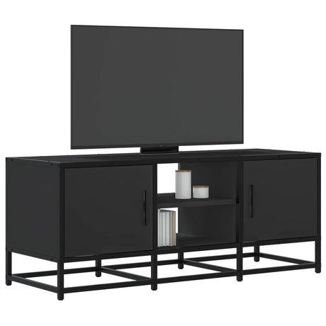 Tv Cabinet 100X35X41 Cm Engineered Wood And Metal