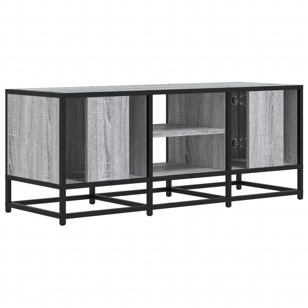 Tv Cabinet 100X35X41 Cm Engineered Wood And Metal