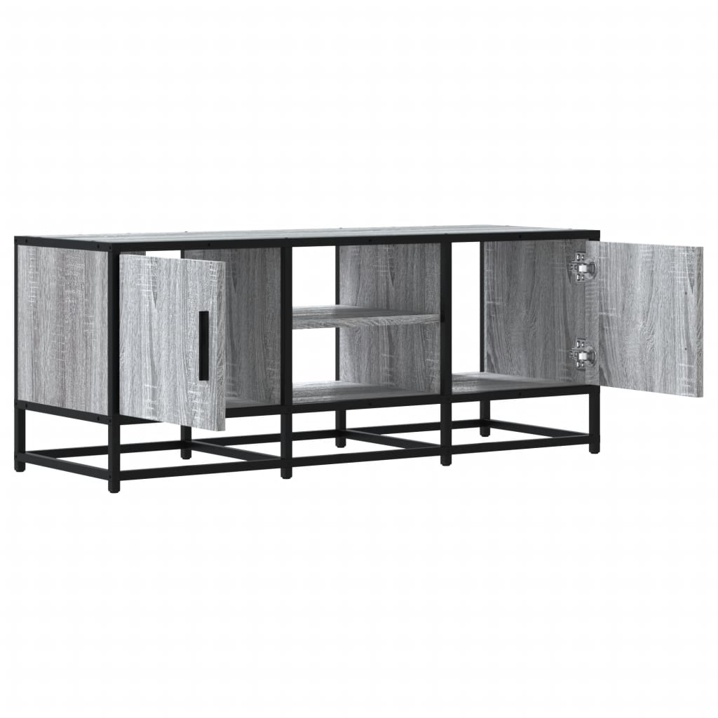 Tv Cabinet 100X35X41 Cm Engineered Wood And Metal