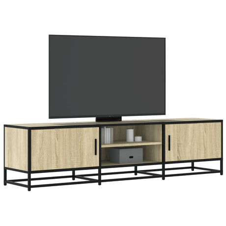 Tv Cabinet 100X35X41 Cm Engineered Wood And Metal
