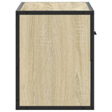 Tv Cabinet 60X31X39.5 Cm Engineered Wood And Metal