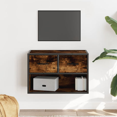 Tv Cabinet 60X31X39.5 Cm Engineered Wood And Metal