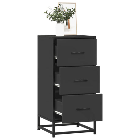 Sideboard 35.5X35X76 Cm Engineered Wood And Metal